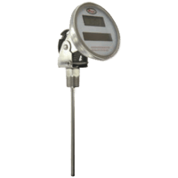 Dwyer Digital Solar-Powered Bimetal Thermometer, Series DBT